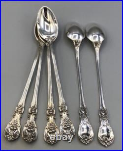Francis I by Reed & Barton Sterling Silver set of 6 Iced Teaspoons, monogrammed