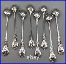 Francis I by Reed & Barton Sterling Silver set of 8 Iced Teaspoons, 7.75