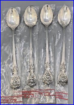 Francis I by Reed & Barton Sterling set of 4 Iced Beverage Spoons, in wrappers