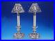 Francis I by Reed & Barton pair of Candlestick #X569 with pierced shades (#4613)