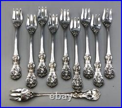 Francis I by Reed & Barton sterling set of 10 Cocktail Forks 5 5/8, monogrammed