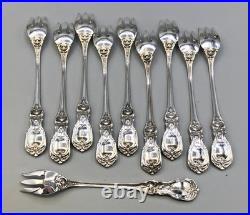 Francis I by Reed & Barton sterling set of 10 Cocktail Forks 5 5/8, monogrammed