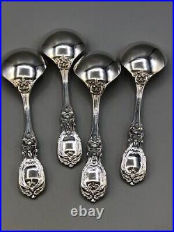 Francis I by Reed & Barton sterling silver set of 4 Cream Soup Spoons, 6