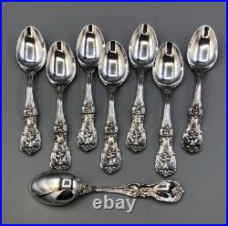Francis I by Reed & Barton sterling silver set of 8 Demitasse Spoons 4.25