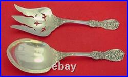 Francis I by Reed and Barton New Script Sterling Salad Serving Set AS Pcd 9 1/2