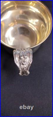 Francis I by Reed and Barton Sterling Silver Baby Cup Gold Wash #X568, 3 tall