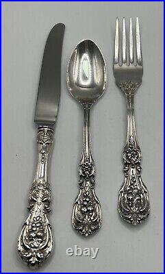 Francis by Reed & Barton Lunch Fork, Spoon & Knife Set Sterling Silver