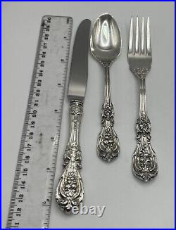 Francis by Reed & Barton Lunch Fork, Spoon & Knife Set Sterling Silver