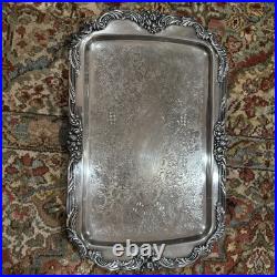 Gorgeous Reed & Barton KING FRANCIS 19 X 12 Silverplated TRAY 1646