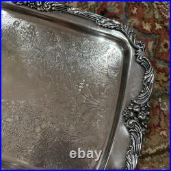 Gorgeous Reed & Barton KING FRANCIS 19 X 12 Silverplated TRAY 1646