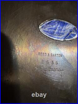 HTF Vintage Reed and Barton King Francis Silver Plate Chafing Dish, Silverplate