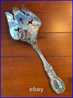 HUGE MINT 9 5/8 REED BARTON FRANCIS I MEAT SERVING FORK STERLING SILVER I 1st