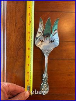 HUGE MINT 9 5/8 REED BARTON FRANCIS I MEAT SERVING FORK STERLING SILVER I 1st