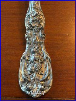 HUGE MINT 9 5/8 REED BARTON FRANCIS I MEAT SERVING FORK STERLING SILVER I 1st
