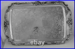 KING FRANCIS By Reed & Barton Footed Rectangular SILVER PLATED TRAY, 19X12 1/4