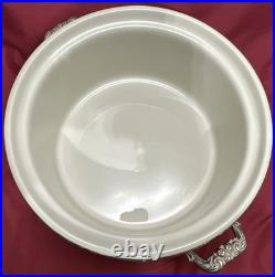 KING FRANCIS Silverplated #1667 CASSEROLE with PORCELAIN DISH Reed & Barton NO LID