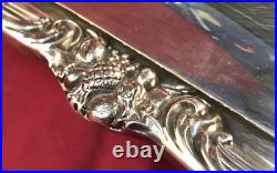 KING FRANCIS Silverplated 3-PC FOOTED COVERED CASSEROLE Reed & Barton with Pyrex