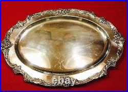 King Francis 1676 Reed & Barton 19 Silver Plate Medium Oval Meat Tray Platter