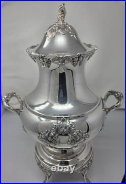 King Francis By Reed & Barton Coffee Urn With Stand, LID & Burner 36 Cup 1660