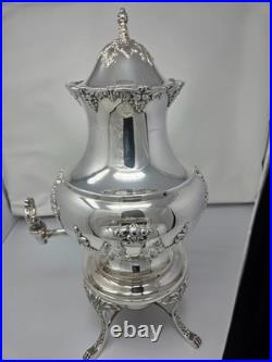 King Francis By Reed & Barton Coffee Urn With Stand, LID & Burner 36 Cup 1660