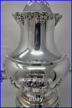 King Francis By Reed & Barton Coffee Urn With Stand, LID & Burner 36 Cup 1660