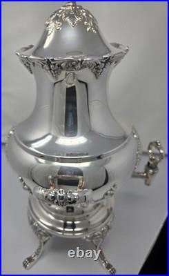 King Francis By Reed & Barton Coffee Urn With Stand, LID & Burner 36 Cup 1660