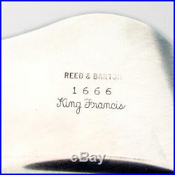 King Francis Mirror Plateau Vanity Tray Reed Barton Silverplate 1975