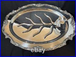 King Francis Reed And Barton Silver Plate Meet Platter 22.5