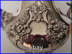King Francis Reed & Barton Silverplate 1650 Large Coffee Pot Kettle Vintage Wow