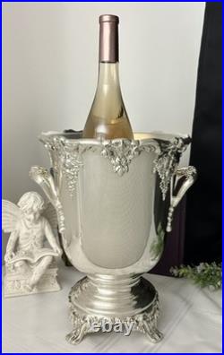 King Francis Wine Cooler Silver Plated Champagne Bucket Reed & Barton with Liner