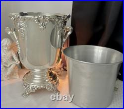 King Francis Wine Cooler Silver Plated Champagne Bucket Reed & Barton with Liner