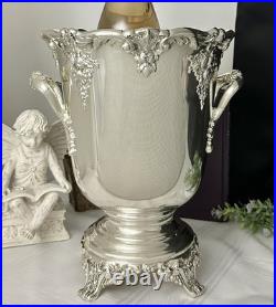 King Francis Wine Cooler Silver Plated Champagne Bucket Reed & Barton with Liner