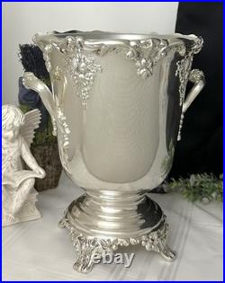 King Francis Wine Cooler Silver Plated Champagne Bucket Reed & Barton with Liner