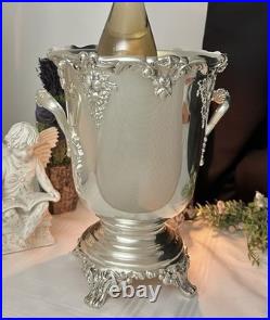 King Francis Wine Cooler Silver Plated Champagne Bucket Reed & Barton with Liner