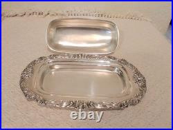 King Francis by Reed & Barton, Silverplate Butter Dish- Beautiful