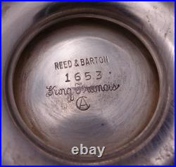 King Francis by Reed and Barton Silverplate Tea Set 4pc (#8791) Lovely