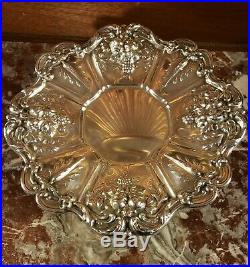 LARGE FRANCIS 1 STERLING SILVER FOOTED CENTERPIECE COMPOTE FRUIT X565 790 grams