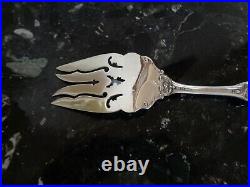 Large 9 1/4 Om Reed & Barton Francis I Sterling Silver Hand Pcd Cold Meat Fork