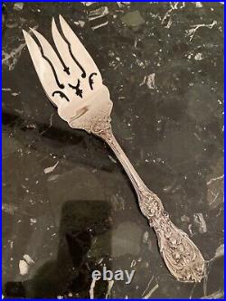 Large Rare Om Reed & Barton Francis I Meat Fork Sterling Silver 9 1/4 Meat Fork