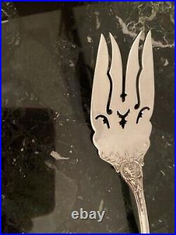 Large Rare Om Reed & Barton Francis I Meat Fork Sterling Silver 9 1/4 Meat Fork