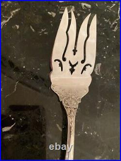 Large Rare Om Reed & Barton Francis I Meat Fork Sterling Silver 9 1/4 Meat Fork