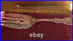 Large Solid Sterling Cold Meat Fork Francis 1 Mark Reed Barton Sterling