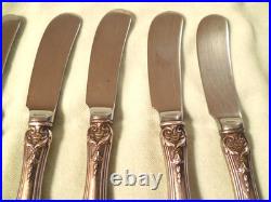 Lot 8 Reed and Barton 6 1/4 Butter Spreader Knives Francis I Sterling Silver