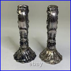 Lot Of 4 Reed Barton Francis I Sterling Silver Handle Salt Pepper Shakers X569