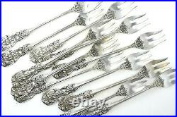 Lot of 12 Francis I Reed & Barton Cocktail Forks Sterling Silver No Mono