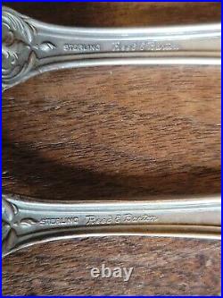 Lot of 4 REED & BARTON Sterling Silver FRANCIS I Dinner Forks 7.25 No Monos
