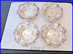 Lot of 4 Reed & Barton Sterling Silver X 569 Francis I Cup Nut Dish 206 grams