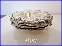 Lot of 4 Reed & Barton Sterling Silver X 569 Francis I Cup Nut Dish 206 grams
