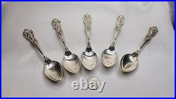 Lot of 5 Reed & Barton Francis I. 925 Sterling Silver Demitasse Spoons