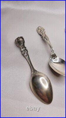 Lot of 5 Reed & Barton Francis I. 925 Sterling Silver Demitasse Spoons